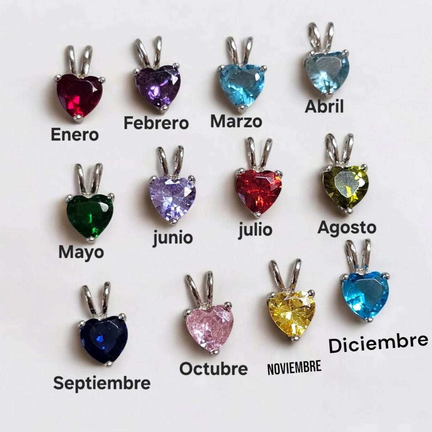 DIJES DEL CON PIEDRA DEL MES